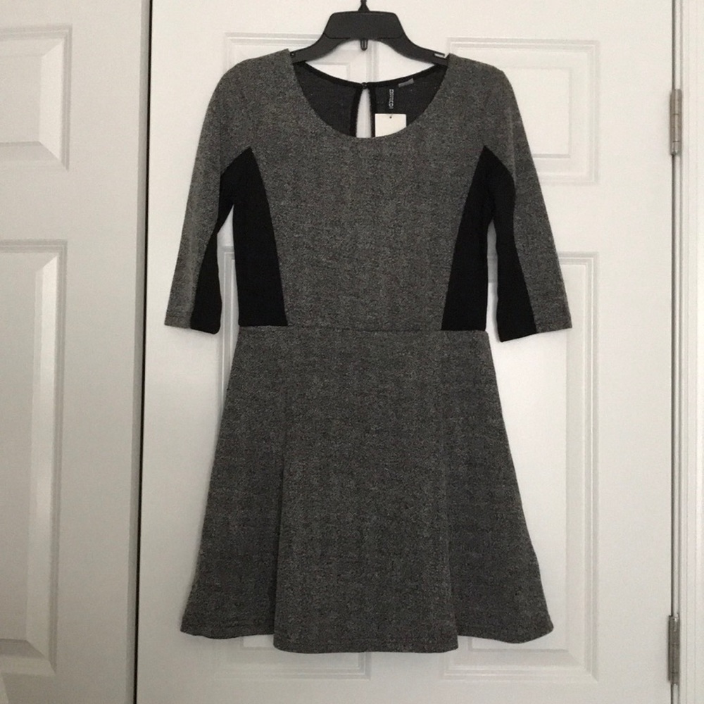 Brand New w/ Tag H&M Gray and Black Dress